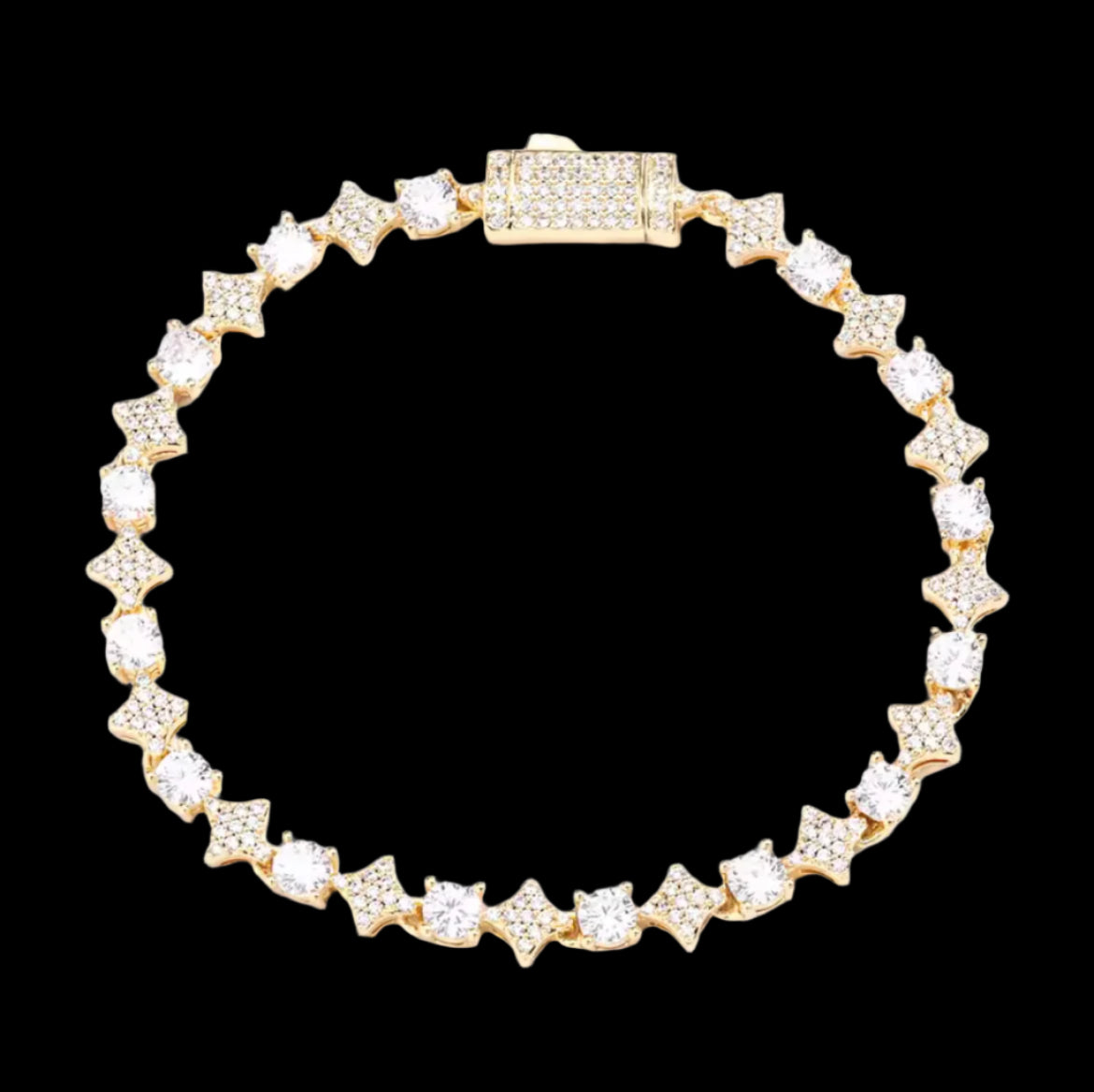 Star and ruby bracelet