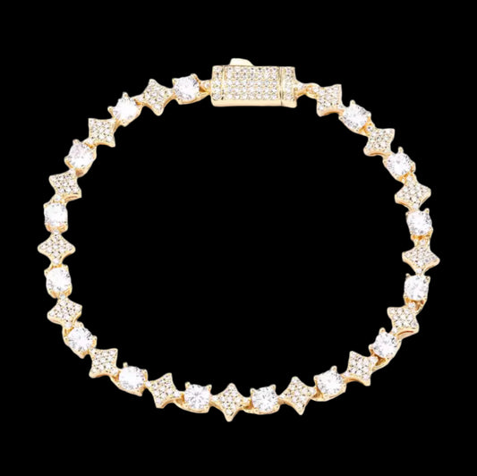 Star and ruby bracelet